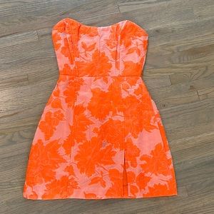 Showpiece pink and orange dress NWT!!!